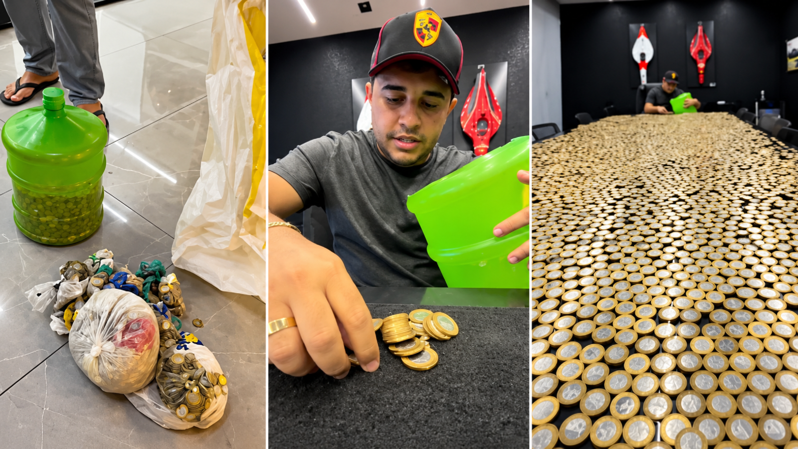 Borracheiro surpreende vendedor ao pagar parte de caminhonete Hilux com milhares de moedas de R$ 1 no Ceará