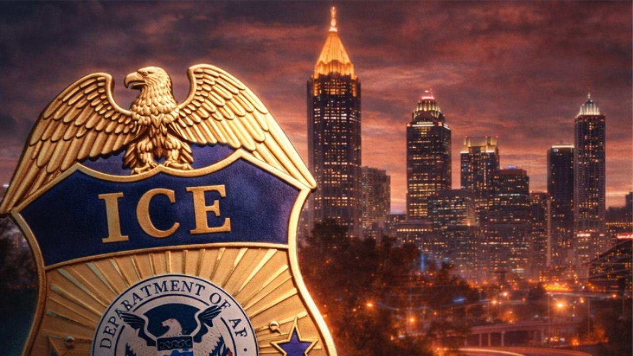 ICE “ATERRISSOU” EM ATLANTA? O QUE É FATO, O QUE É BOATO — E POR QUE O ALERTA ACENDEU NA GEORGIA