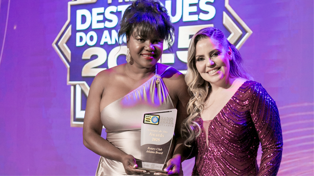Presidente do Rotary Club Brasil Atlanta é homenageada no evento Melhores do Ano 2025