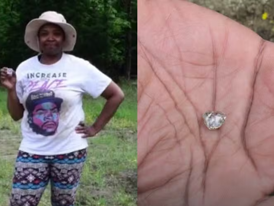 Mulher encontra diamante de 3 quilates em parque dos EUA após perder filho e pai: “Foi um sinal”