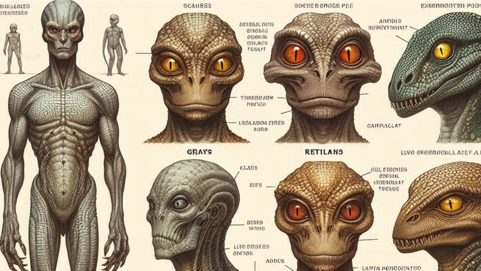 Pesquisador ligado a programas secretos dos EUA afirma que quatro supostas espécies extraterrestres teriam sido identificadas