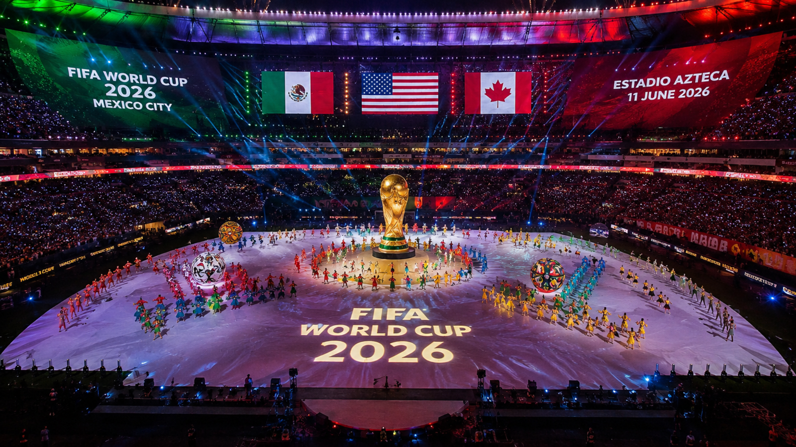 Copa do Mundo 2026 começa hoje com cerimônia histórica no Estádio Azteca