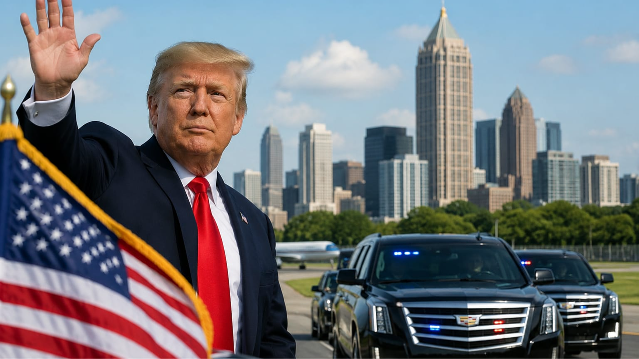 Trump participa de evento na região de Atlanta e mobiliza esquema especial de segurança