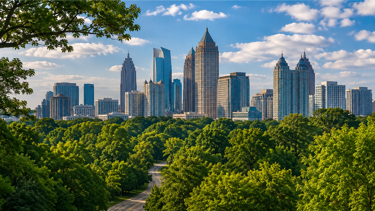 Atlanta é uma das cidades mais arborizadas dos Estados Unidos e isso faz diferença no dia a dia