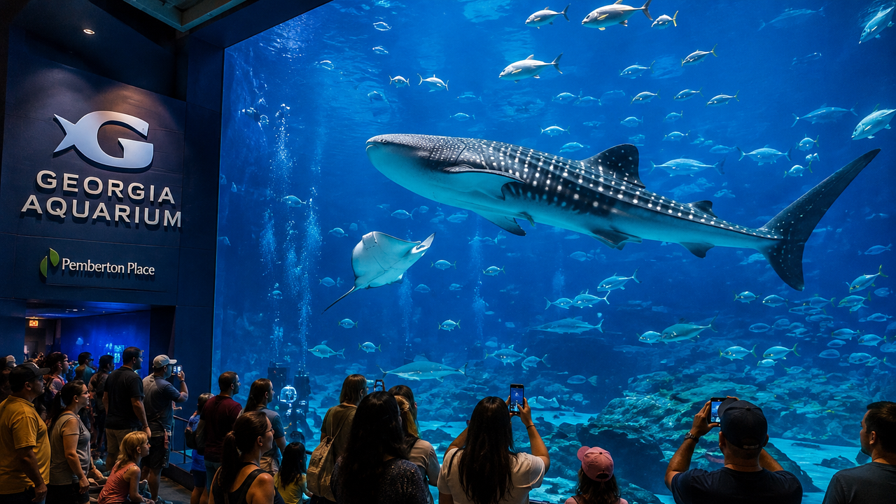 O Georgia Aquarium faz de Atlanta um dos maiores destinos para amantes da vida marinha