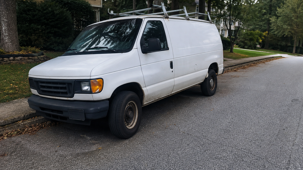 Van permanece abandonada em Lilburn após ação do ICE; comunidade tenta localizar proprietários