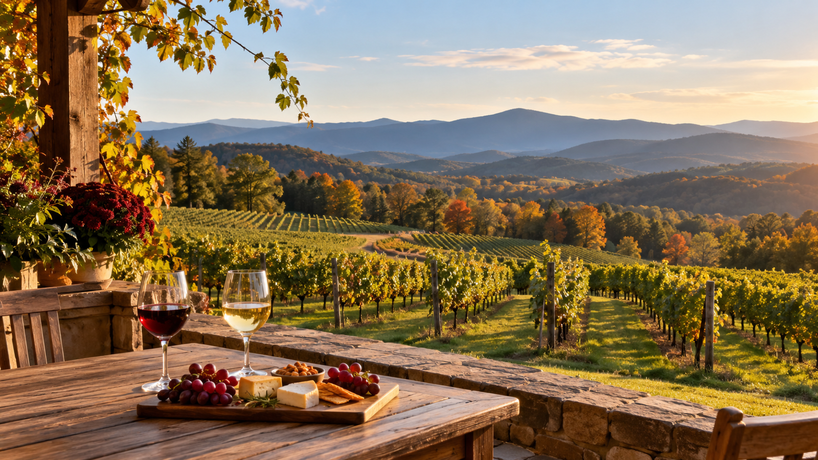 Three Sisters Vineyards reúne vinhos e paisagens das montanhas em Dahlonega