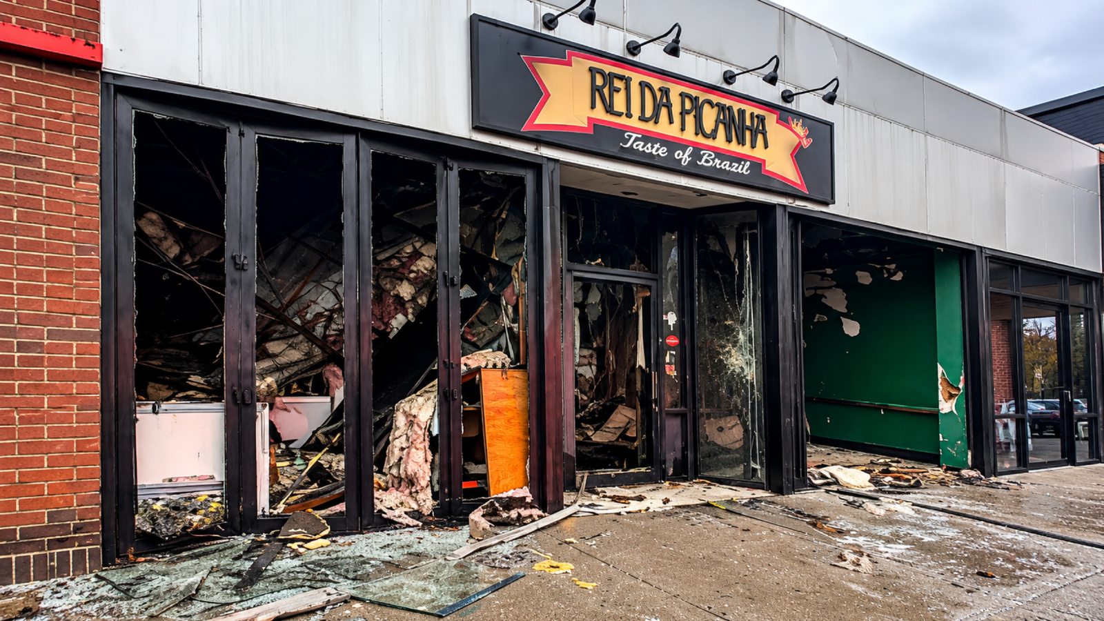 Incêndio destrói restaurante e barbearia de brasileiros em Massachusetts e deixa bombeiros feridos